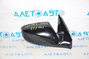 Side mirror right complete Hyundai Santa FE Sport 13-16 prerest 3 pins, black