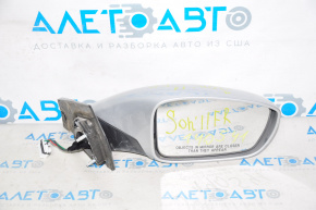 Side mirror right complete Hyundai Sonata 11-14 5 pins, heated, gray