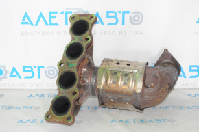 Exhaust manifold with catalytic converter Hyundai Sonata 15-19 2.4 usa with lambda