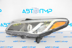 Headlight front left Hyundai Sonata 15-17 usa halogen