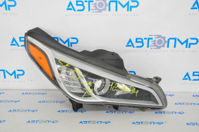 Headlight front right bare Hyundai Sonata 15-17 halogen without fastening