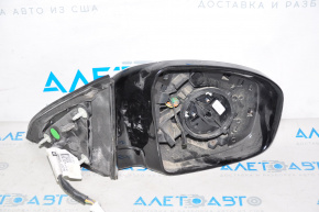 Side mirror right Infiniti JX35 QX60 13-15 prerest 16 pins, camera, bordovy, without element