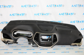 Jeep Cherokee KL 14-23 black front dashboard without airbag, battered, scratches