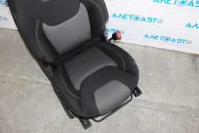 Jeep Cherokee KL 14-15 passenger seat without airbag, manual, black cloth with gray inserts