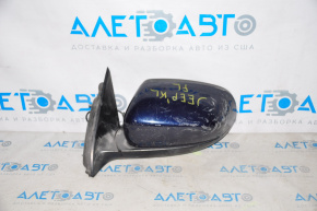 Left side mirror complete Jeep Cherokee KL 14-18 3 pins blue