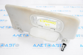 Left visor Jeep Compass 17-21 gray, for cleaning