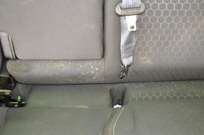 Rear row of seats 2nd row Jeep Compass 17-18 cloth black, mold
