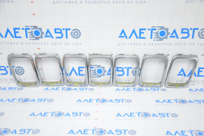 Chrome inserts in the radiator grille Jeep Compass 17-21 set 7 pcs