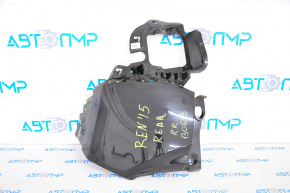 Bumper rear bare right fang Jeep Renegade 15-23 black