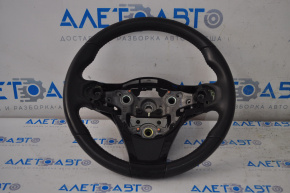Naked steering wheel Kia Optima 11-15 leather black, heated, without pads and buttons, scratches