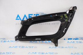 Left fog light frame for Kia Optima 2014-2015, gloss black
