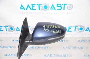Left side mirror complete Kia Optima 11-13 6 pins, turn signal, blue