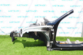 Front left quarter Kia Optima 16-20 black, bent side member