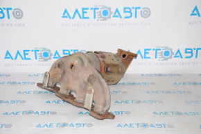 Exhaust manifold with catalytic converter for Kia Sorento 10-15 2.4, rusty