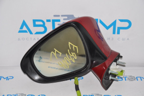 Left side mirror assembly for Lexus ES300h ES350 13-15 14-pin, BSM, turn signal, red