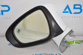 Left side mirror complete Lexus ES300h ES350 13-15 BSM, turn signal, white