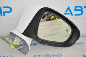 Side mirror right assembly Lexus ES300h ES350 13-15 BSM, turn signal, white