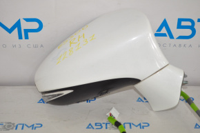 Side mirror right assembly Lexus ES300h ES350 13-15 BSM, turn signal, white