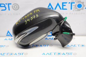 Right side mirror assembly for Lexus RX350 RX450h 10-12, 14 pins, auto-dimming, turn signal, graphite
