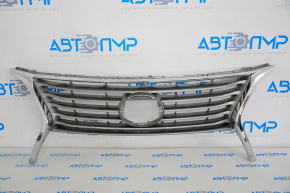 Radiator grill grill Lexus RX350 RX450H 13-15 rest, without emblem, assembly Canada