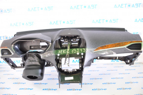 Torpedo front panel without AIRBAG Lincoln MKZ 13-20 black THX, scratches
