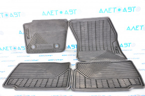 Set of floor mats for Lincoln MKZ 13-17 rubber