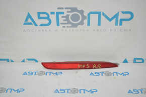Right rear bumper reflector for Mazda3 MPS 09-13