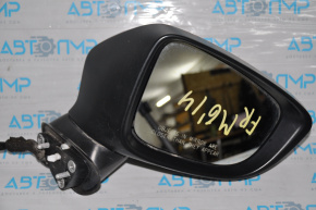 Right side mirror assembly for Mazda 6 14-16, 6 pins, turn signal, heated, BSM, red