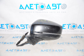 Left side mirror assembly for Mazda CX-9 16-17, 7 pins, turn signal, heated, BSM, gray