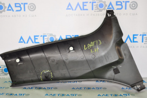 Lower left center pillar trim Nissan Leaf 13-17 black, broken fastener, scratches