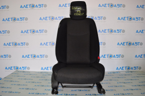Passenger seat Nissan Leaf 13-13 without airbag, heated, cloth black