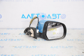 Side mirror right complete Nissan Leaf 13-17 5 pins, heated, blue