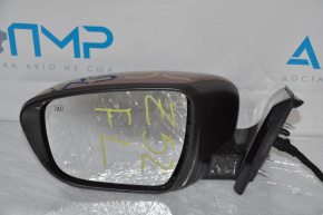 Left side mirror assembly for Nissan Murano z52 15-16, 15 pins, camera, turn signal, heated, red