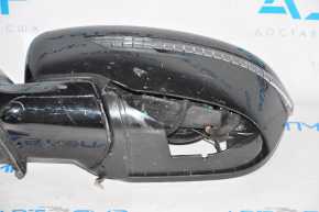Left side mirror complete Nissan Murano z52 15-16 15 pin, camera, swivel, heated, black, no elements