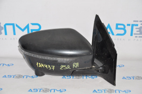 Side mirror right complete Nissan Murano z52 15-16 15 pins, turn signal, heated, black, camera