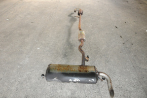 Rear muffler with barrels Nissan Rogue 14-20 together with the middle part