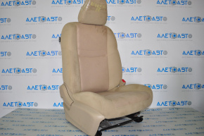 Passenger seat Nissan Rogue 14-15 without airbag, mechanical, cloth beige