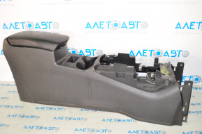 Console center armrest and cup holders Nissan Rogue 14-17 black, without overlays