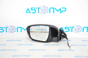 Left side mirror complete Nissan Rogue 14-16 11 pins, camera, turn signal, heating, gray