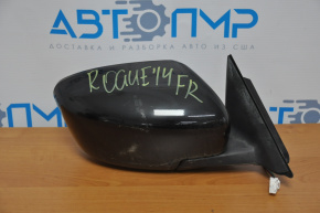 Right side mirror assembly for Nissan Rogue 14-17, 3-pin, graphite
