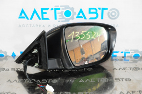 Side mirror right complete Nissan Rogue 14-16 5 pins, turn signal, red