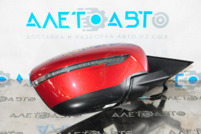 Side mirror right complete Nissan Rogue 14-16 5 pins, turn signal, red
