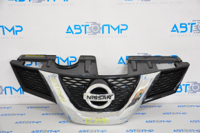Grille radiator grill Nissan Rogue 14-15 without camera with emblem