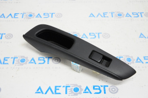 Rear left window lift control Nissan Versa Note 13-19 black, with overlay