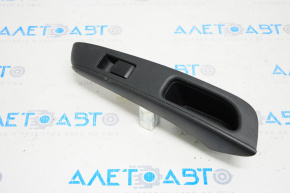 Rear right window lift control Nissan Versa Note 13-19 black, with overlay