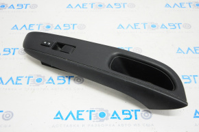 Front right window lift control Nissan Versa Note 13-19 black, with overlay