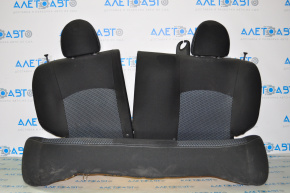 Rear row of seats 2 row Nissan Versa Note 13-19 cloth black