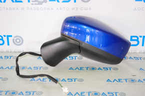 Side mirror left complete Nissan Versa Note 13-19 3 pins, blue
