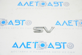 Emblem inscription SV tailgate Nissan Versa Note 13-19