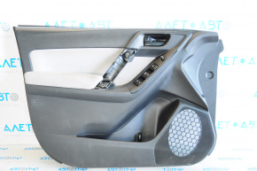 Door trim card front left Subaru Forester 14-15 SJ black with gray insert cloth, armrest cloth, without handle cover, for dry cleaning